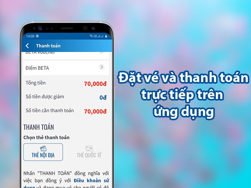 Đặt vé và thanh toán online dễ dàng qua Beta Cineplex