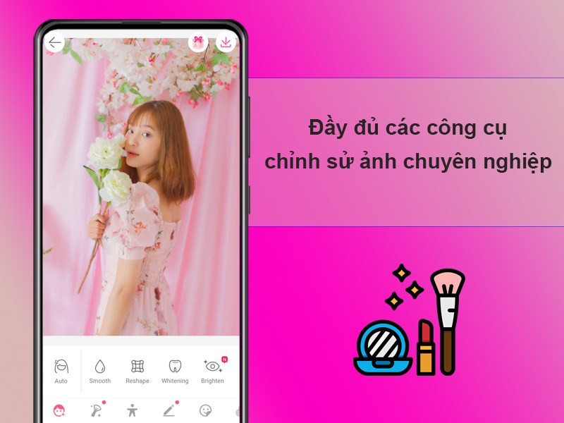 Đầy đủ các công cụ chỉnh sửa ảnh chuyên nghiệp