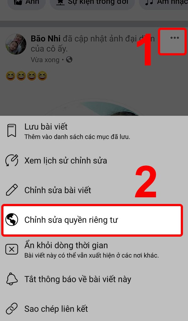 Đổi ảnh đại diện Facebook trên điện thoại