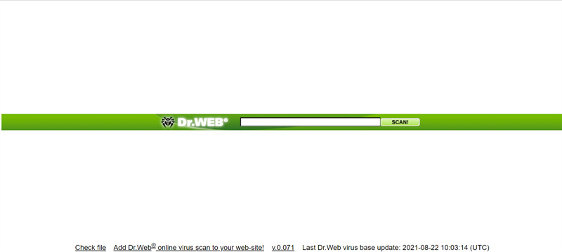 Dr.Web Online Scanner - Phần mềm quét virus online nhanh chóng