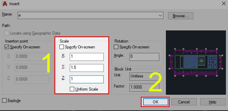 Hướng Dẫn Sử Dụng Lệnh Scale (SC) Trong AutoCAD Chi Tiết Nhất