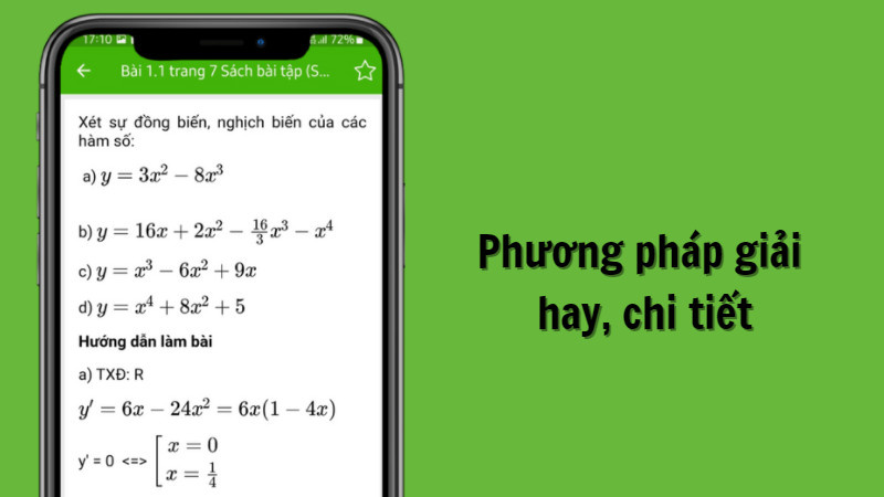 Giải bài tập một cách chi tiết nhất