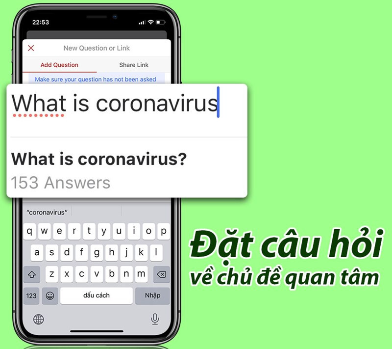 Giao diện đặt câu hỏi trên Quora