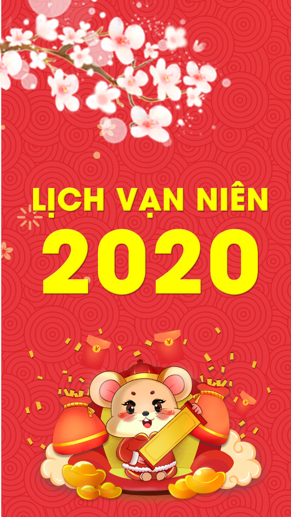 Giao diện ứng dụng Lịch vạn niên