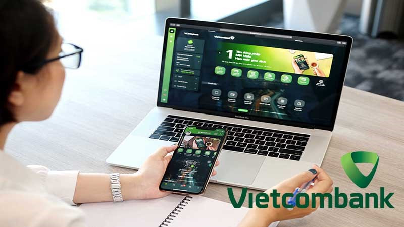 Giao diện ứng dụng VCB Digibank trên điện thoại