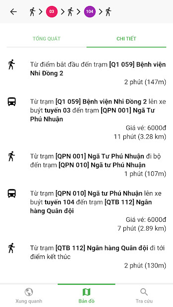 Go!Bus và tính năng tìm kiếm