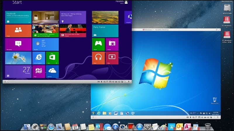 Hiển thị hiệu suất mượt mà của Parallels Desktop