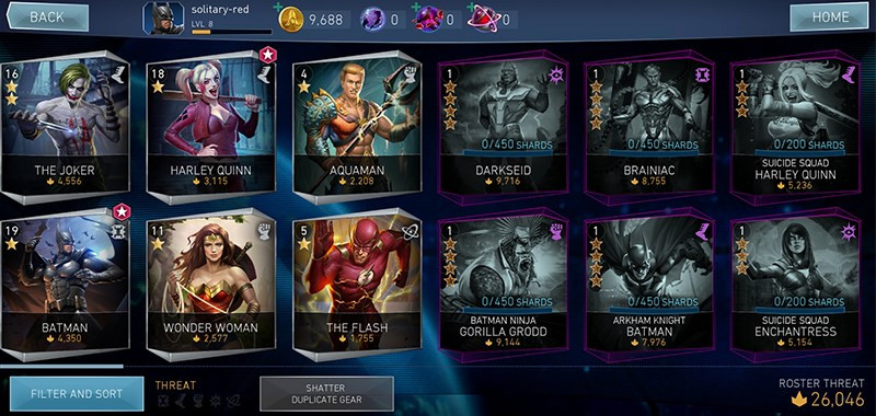 Hình ảnh các siêu anh hùng trong Injustice 2