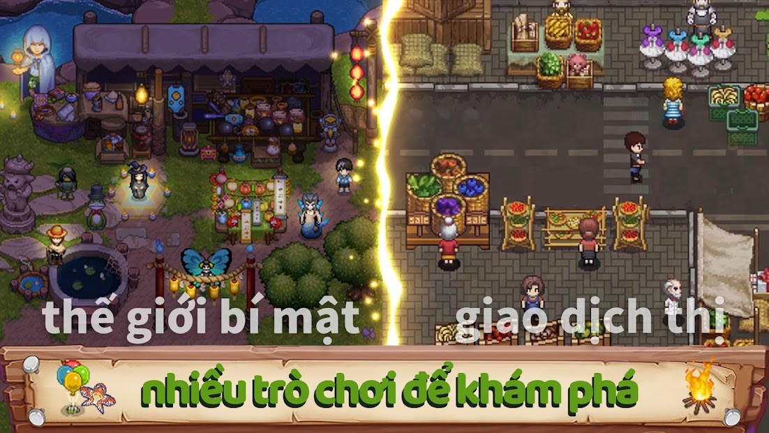 Hình ảnh lễ hội trong game Harvest Town