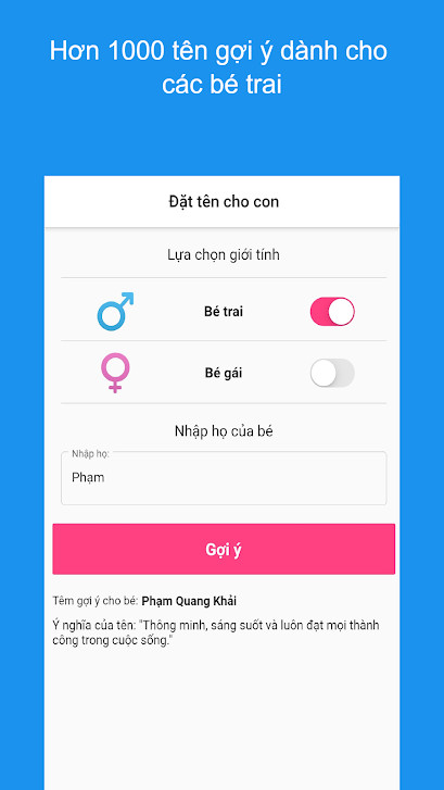 Top 5 App Đặt Tên Con Theo Tuổi Bố Mẹ Hay Nhất 2023