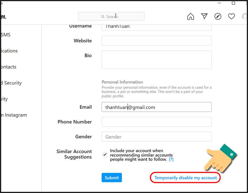 Cách Tạm Khóa Tài Khoản Instagram Đơn Giản Nhất 2023