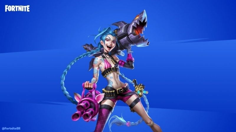 Jinx - Từ Liên Minh Huyền Thoại Bùng Nổ Sức Mạnh Trong Fortnite!