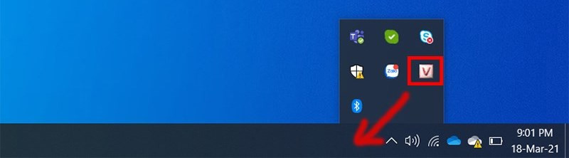 Kéo biểu tượng ra thanh Taskbar