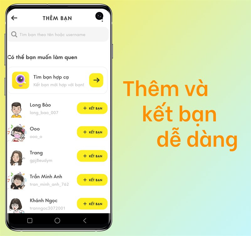 Kết bạn trên BOBA