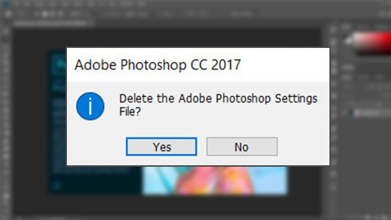 Khôi phục cài đặt gốc, reset Photoshop về mặc định