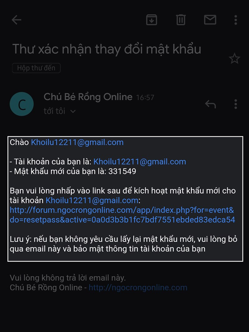 Kích hoạt mật khẩu