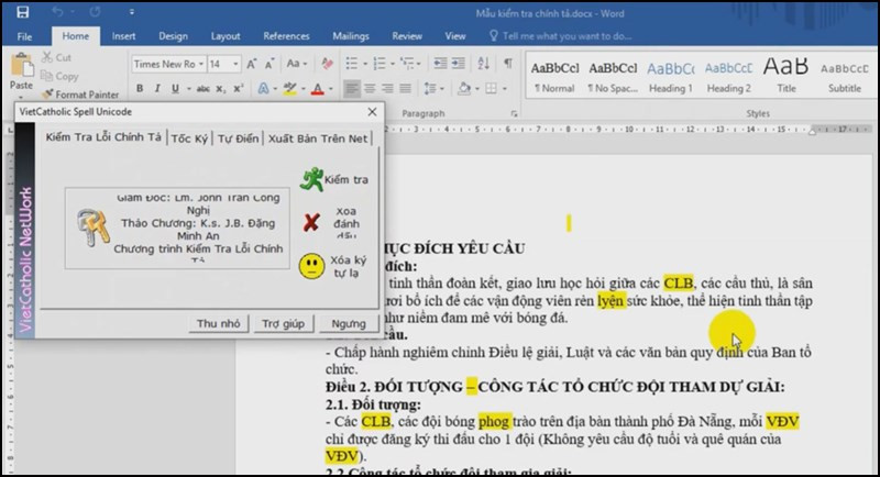 Kiểm tra chính tả với VCatSpell