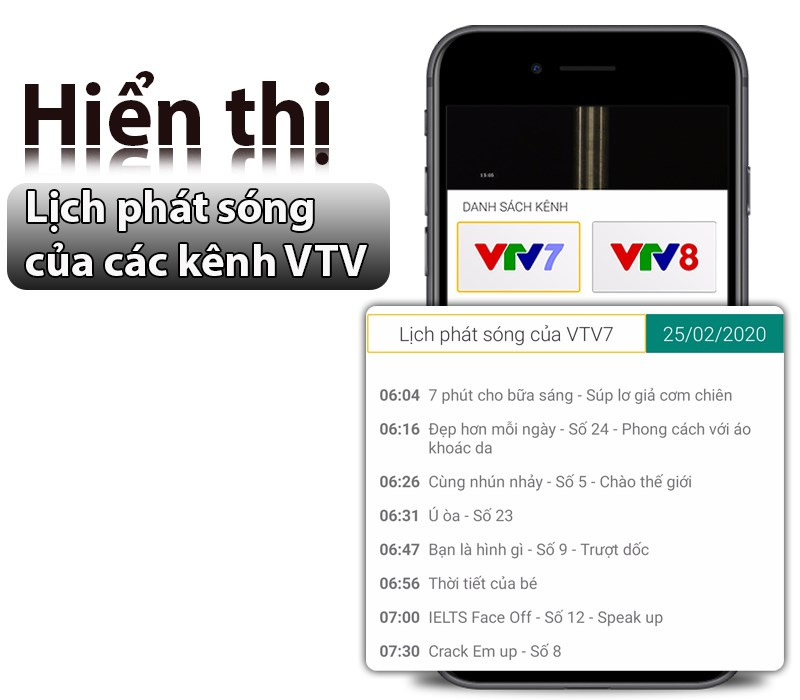 Lịch phát sóng các chương trình trên VTV Giải Trí