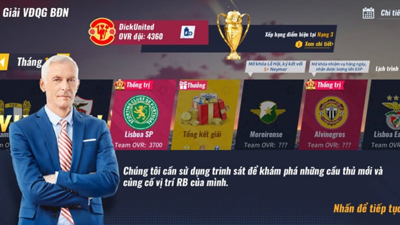 Lối chơi Football Master 2