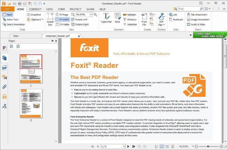 Lợi ích Foxit Reader