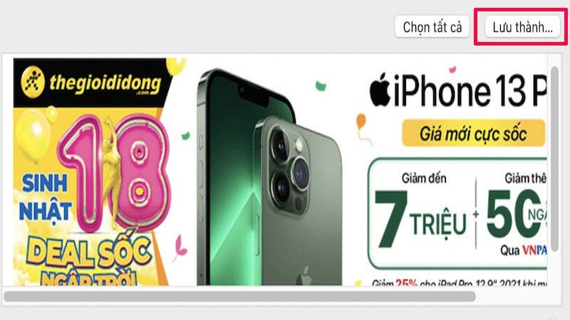 Lưu ảnh trong Firefox