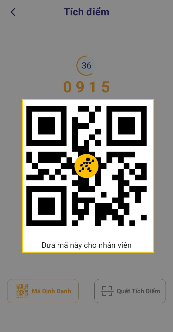 Mã QR Code tích điểm