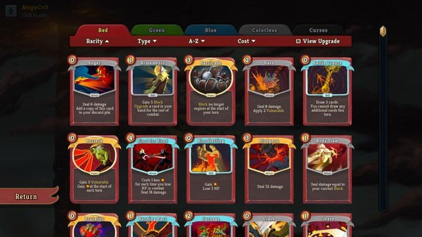 Màn hình chiến đấu trong Slay the Spire