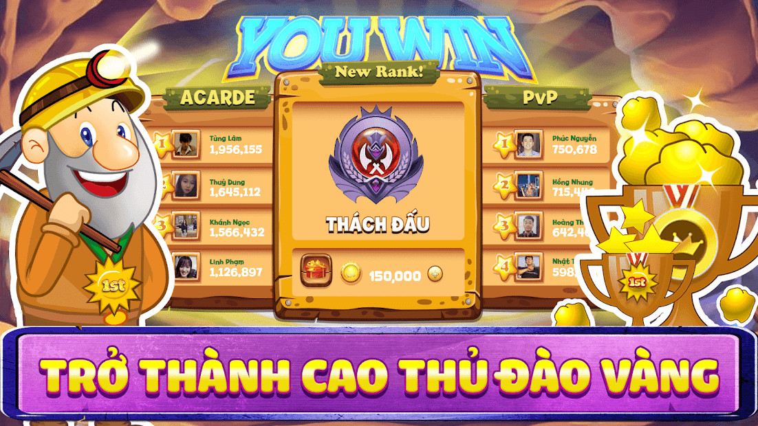 Màn hình chơi game Đào Vàng