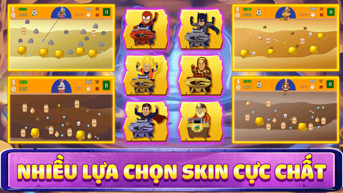 Màn hình chơi game Đào Vàng