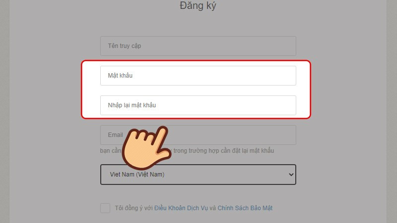 Mật khẩu Garena