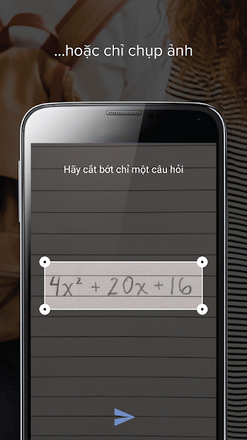 Mathway nhập liệu bằng camera