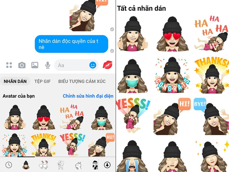 Tự Tạo Sticker Messenger Độc Đáo Với Khuôn Mặt Của Chính Bạn!