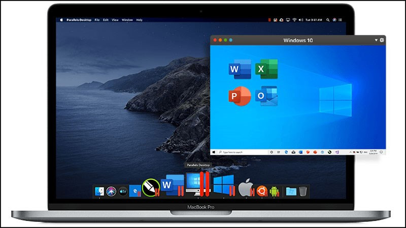 Minh họa tính năng chia sẻ file giữa macOS và Windows