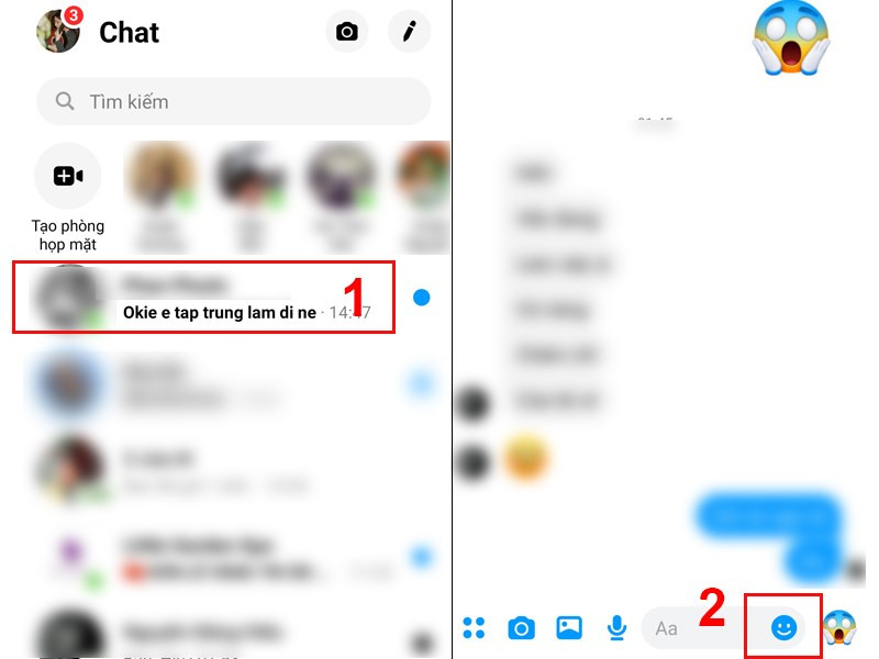 Mở cuộc trò chuyện Messenger