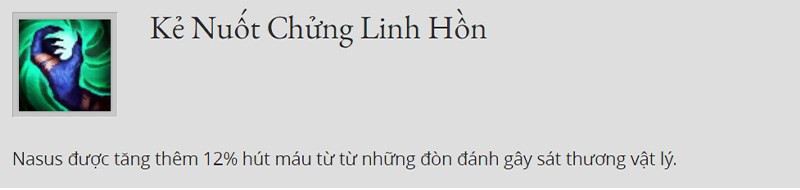 Nội tại của Nasus