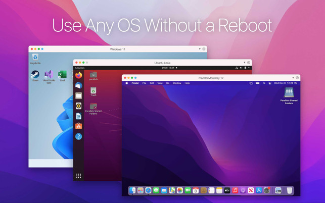 Parallels Desktop hiển thị Windows trên màn hình macOS