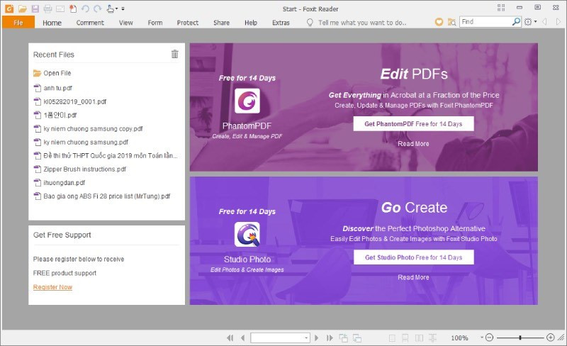 Phần mềm Foxit Reader