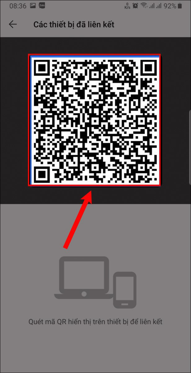 Quét mã QR để đăng nhập