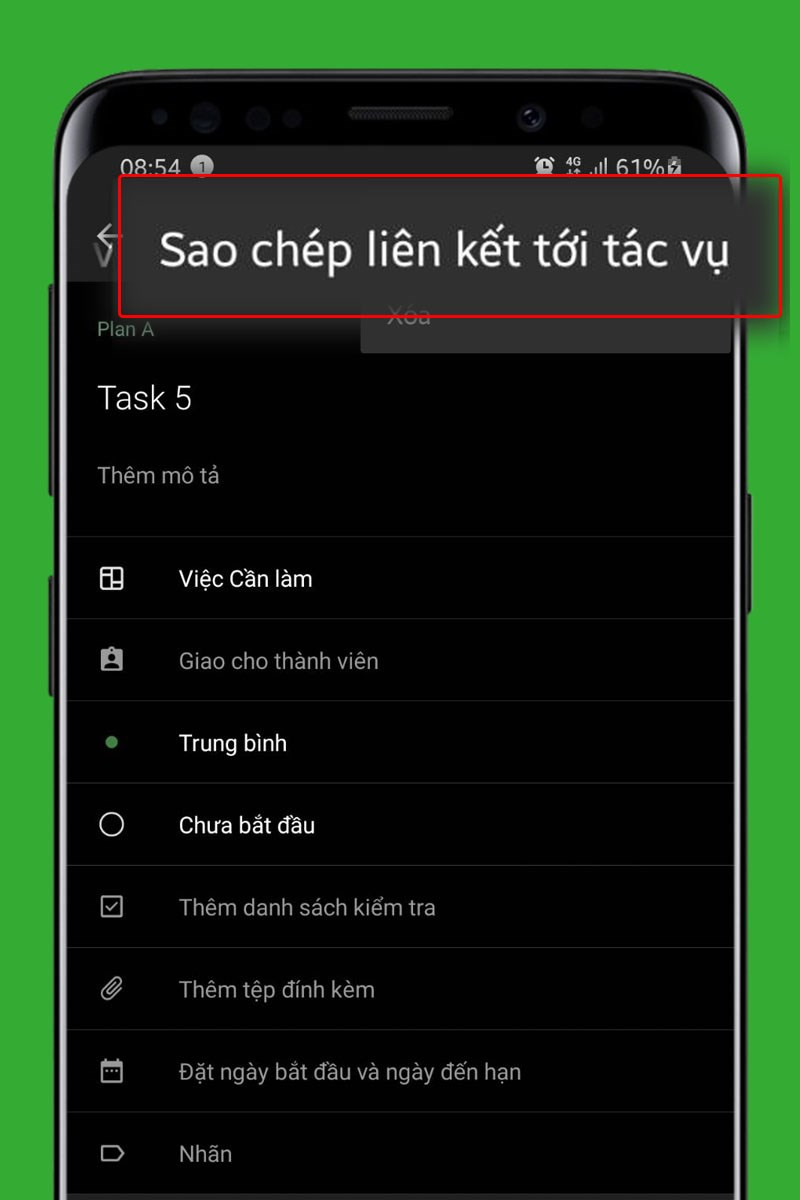 Sao chép liên kết nhiệm vụ