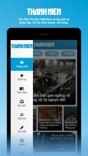 Screenshots Báo Thanh niên: Cập nhật tin tức nóng hổi, mới nhất 24/7