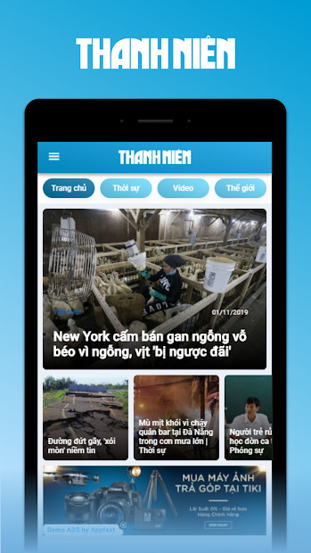 Screenshots Báo Thanh niên: Cập nhật tin tức nóng hổi, mới nhất 24/7