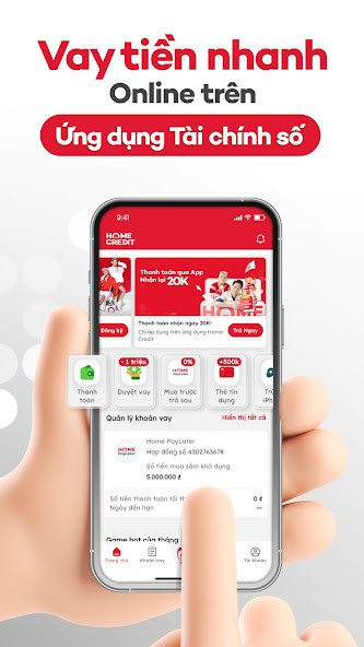 Screenshots Home Credit Vietnam: Vay tiền online, quản lý khoản vay