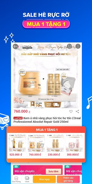 Screenshots Lazada - Tính năng tìm kiếm sản phẩm