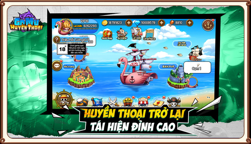 Screenshots Tải GOMU Huyền Thoại trở lại - Hành trình đi tìm kho báu hải tặc