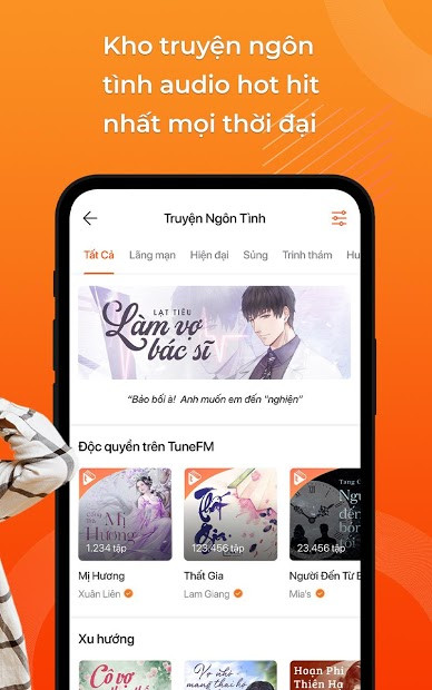 Screenshots TuneFM - Nghe Radio &amp; Audio Truyện