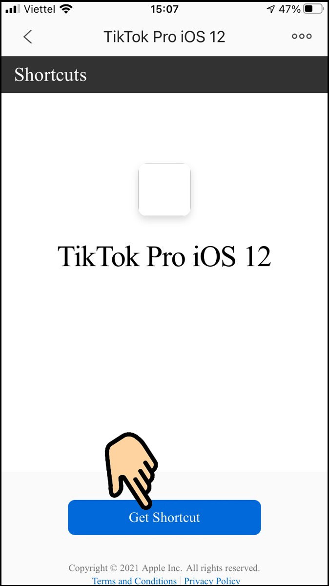 Tải Shortcut TikTok Pro