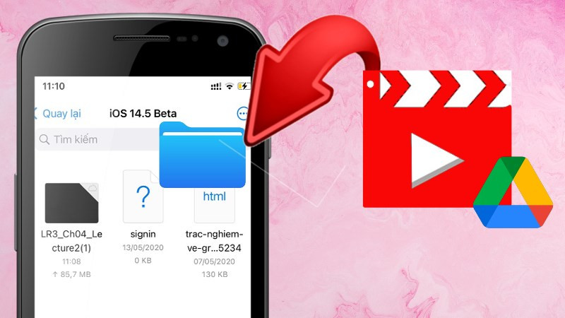 Tải video Google Drive về iPhone