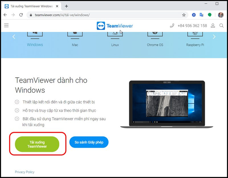 Tải xuống TeamViewer