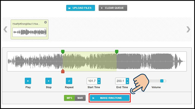 Tạo nhạc chuông với Ringtone Maker