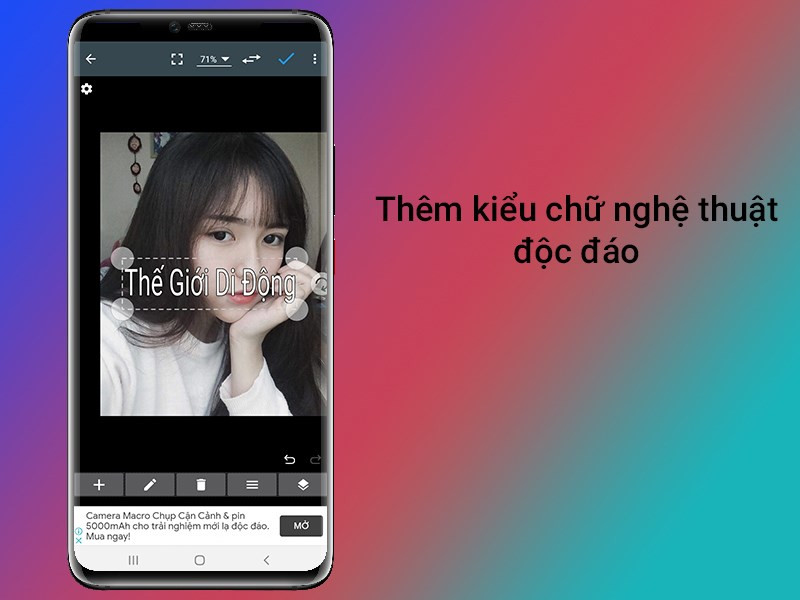 Thêm kiểu chữ nghệ thuật